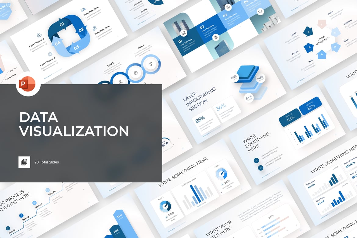 Template PowerPoint Visualisasi Data yang Menarik dan Profesional