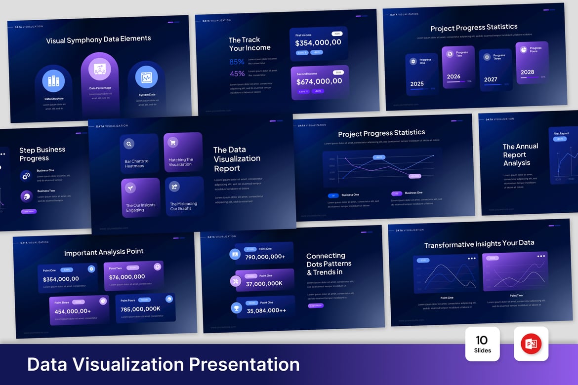 Template PowerPoint Visualisasi Data yang Menarik dan Efektif