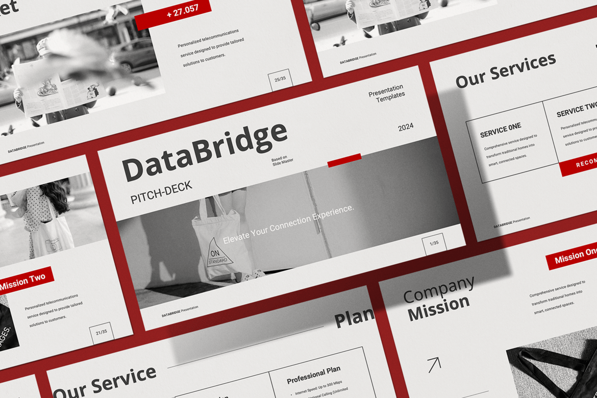 Template PowerPoint Databridge: Solusi Presentasi Modern dan Minimalis