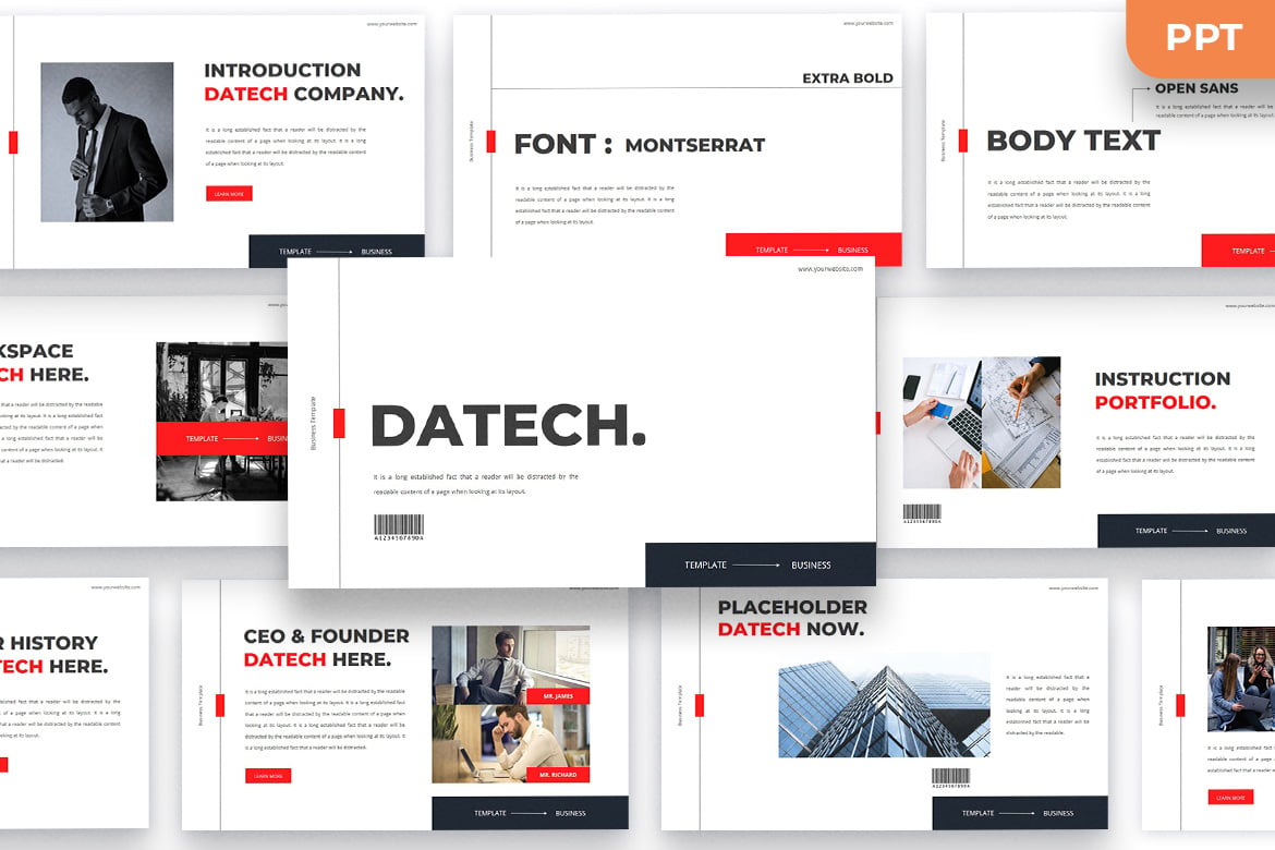 Template Presentasi PowerPoint Datech - Solusi Kreatif untuk Bisnis Anda