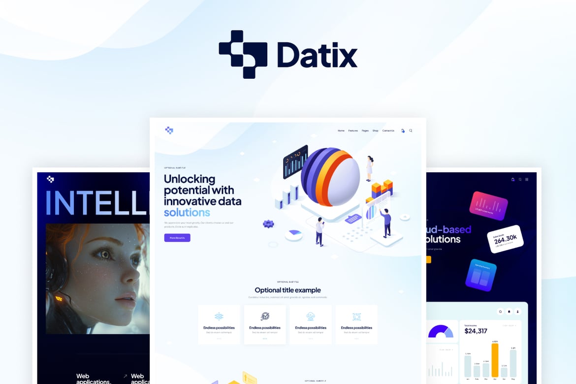 Tema WordPress Datix: Solusi Optimal untuk Bisnis Data Anda