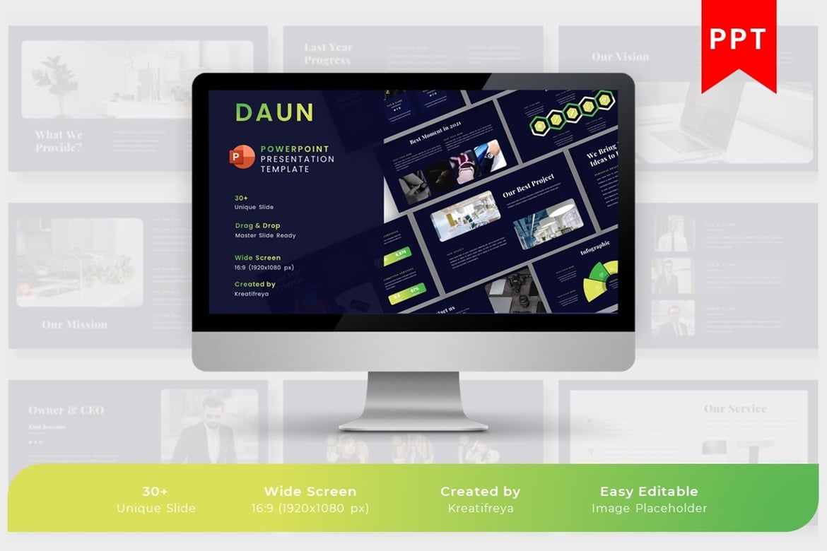 DAUN - Template PowerPoint Profesional untuk Bisnis Anda