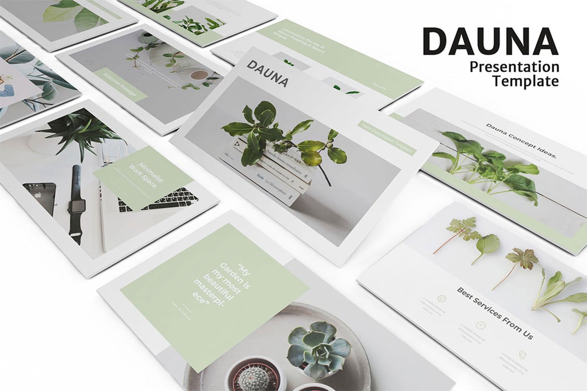 Dauna - Template PowerPoint Minimalis yang Stylish