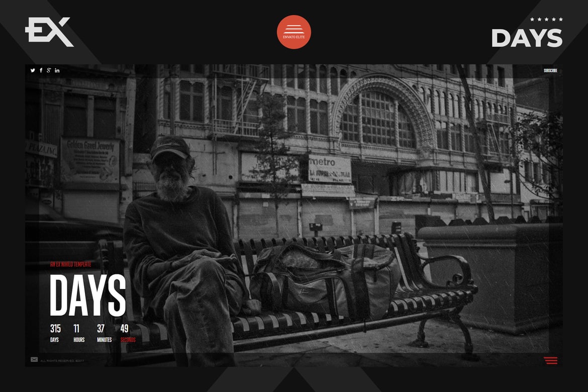 Days - Template Website Responsif untuk Halaman Coming Soon