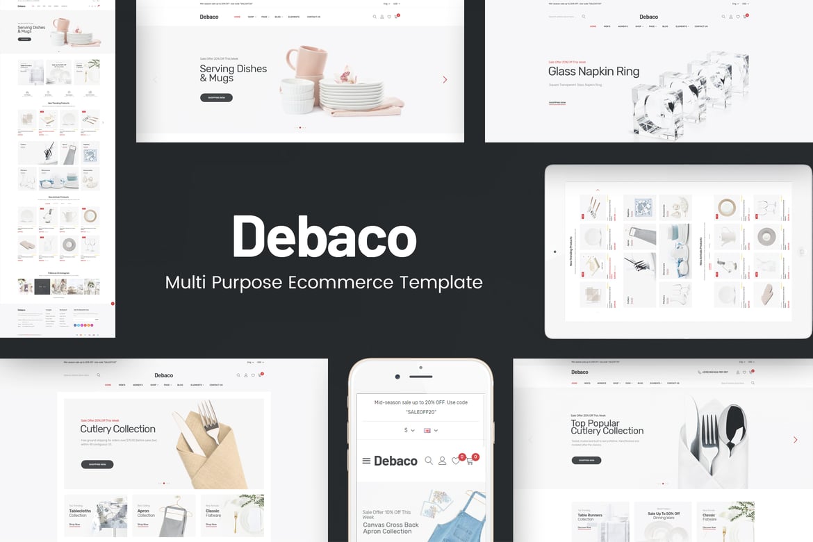 Debaco - Tema WordPress untuk Peralatan Dapur yang Stylish dan Responsif