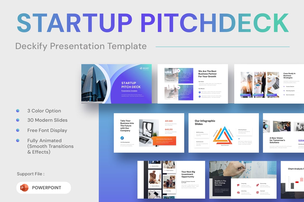 Deckify - Template Presentasi Pitch Deck Startup yang Menarik