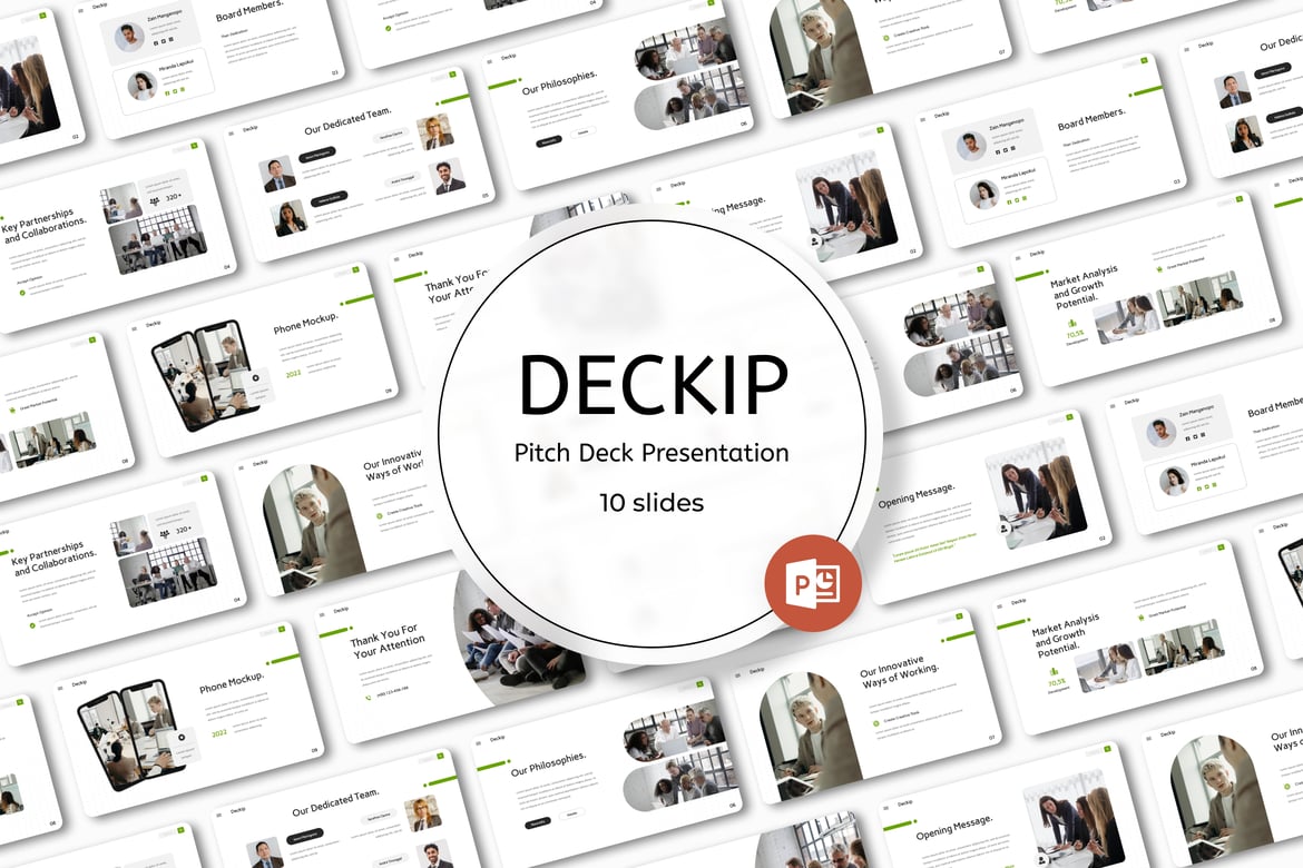 Deckip - Template PowerPoint Presentasi yang Memukau