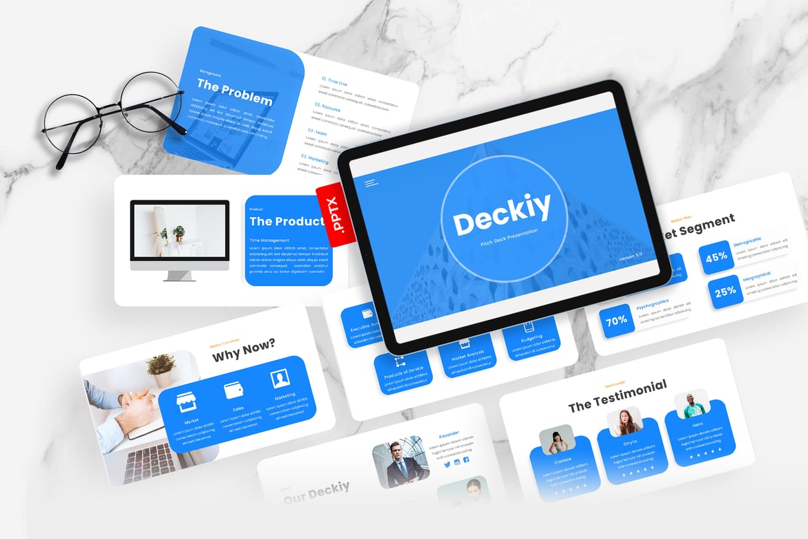 Template PowerPoint Deckiy – Solusi Presentasi Pitch Deck yang Menarik