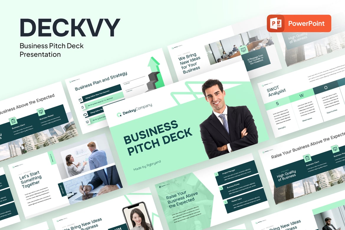 Deckvy - Template Powerpoint untuk Presentasi Bisnis yang Menarik