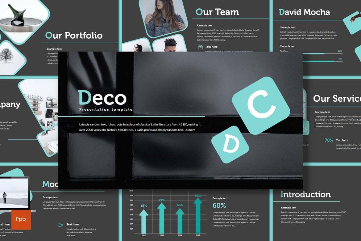 Template Presentasi Deco - Desain Minimalis dan Kreatif untuk Segala Kebutuhan