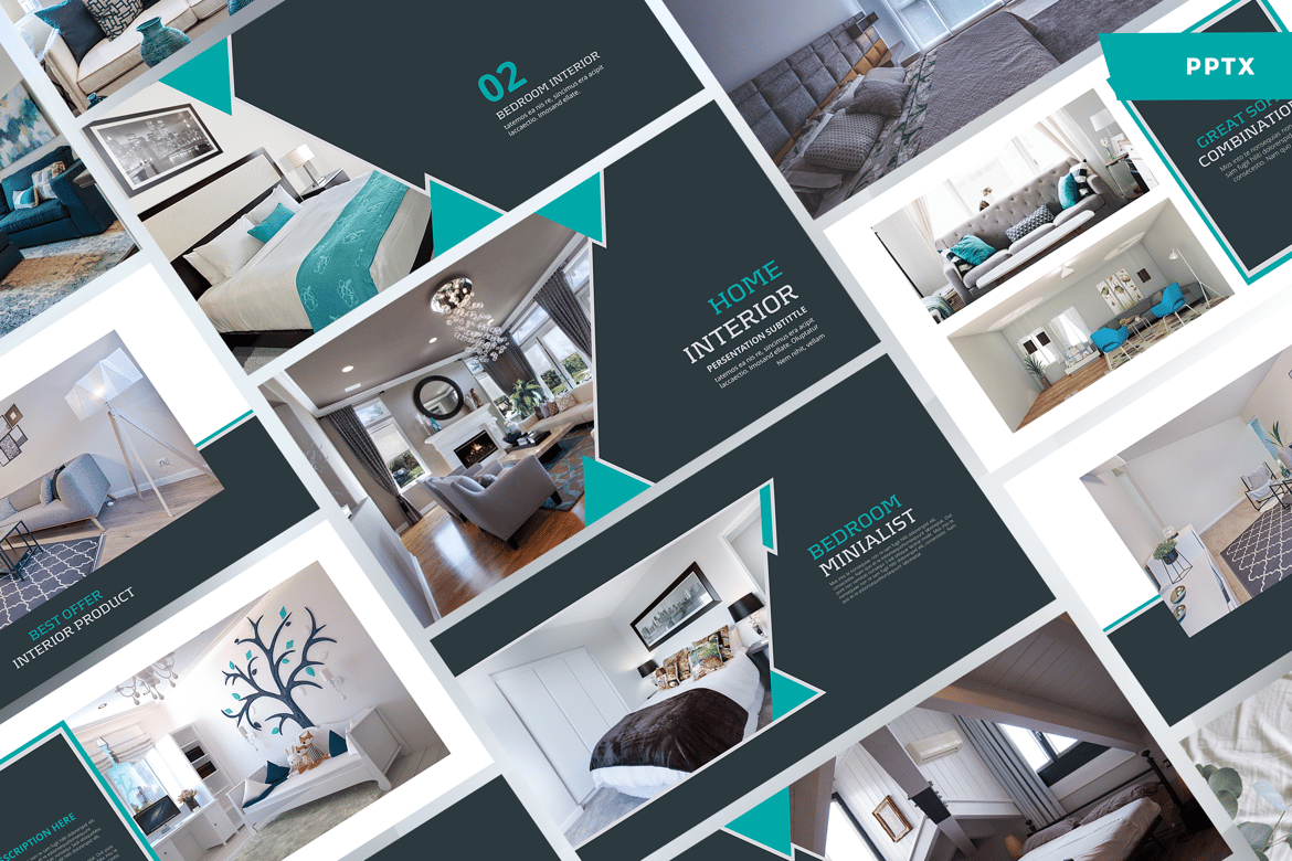 Template Presentasi Dekorasi - Powerpoint Modern dan Stylish