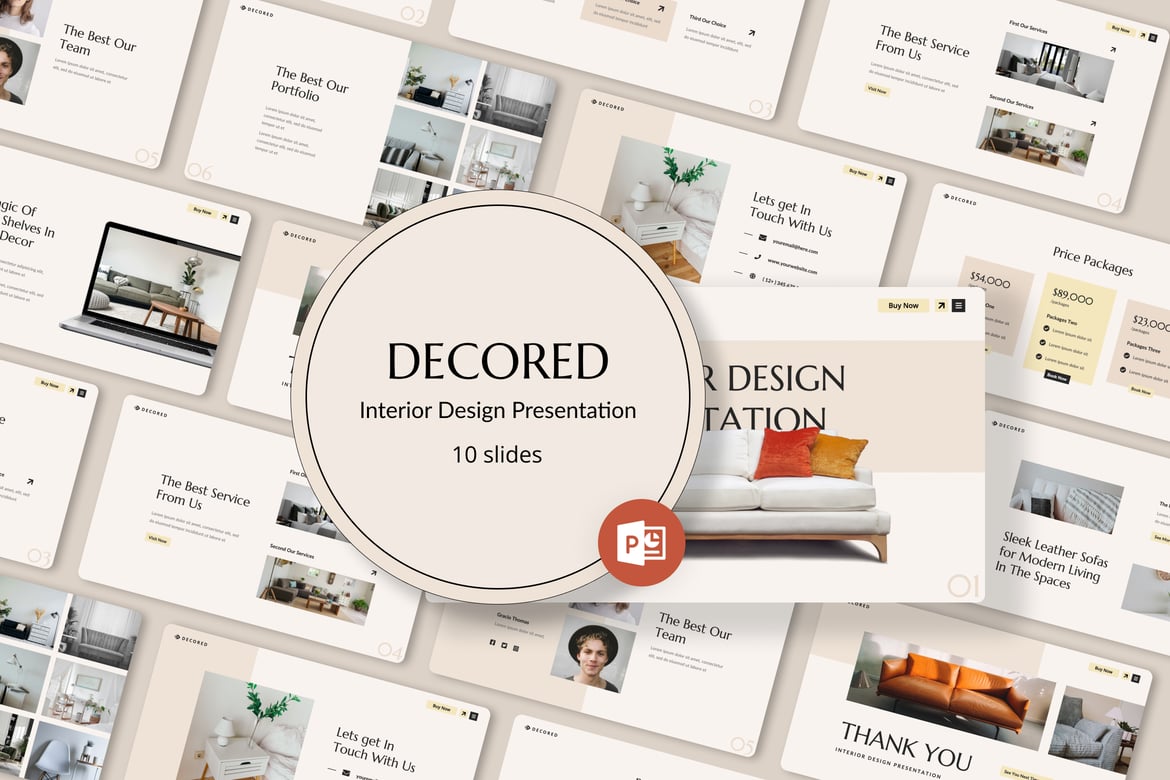 Decored - Template Presentasi Desain Interior yang Menakjubkan