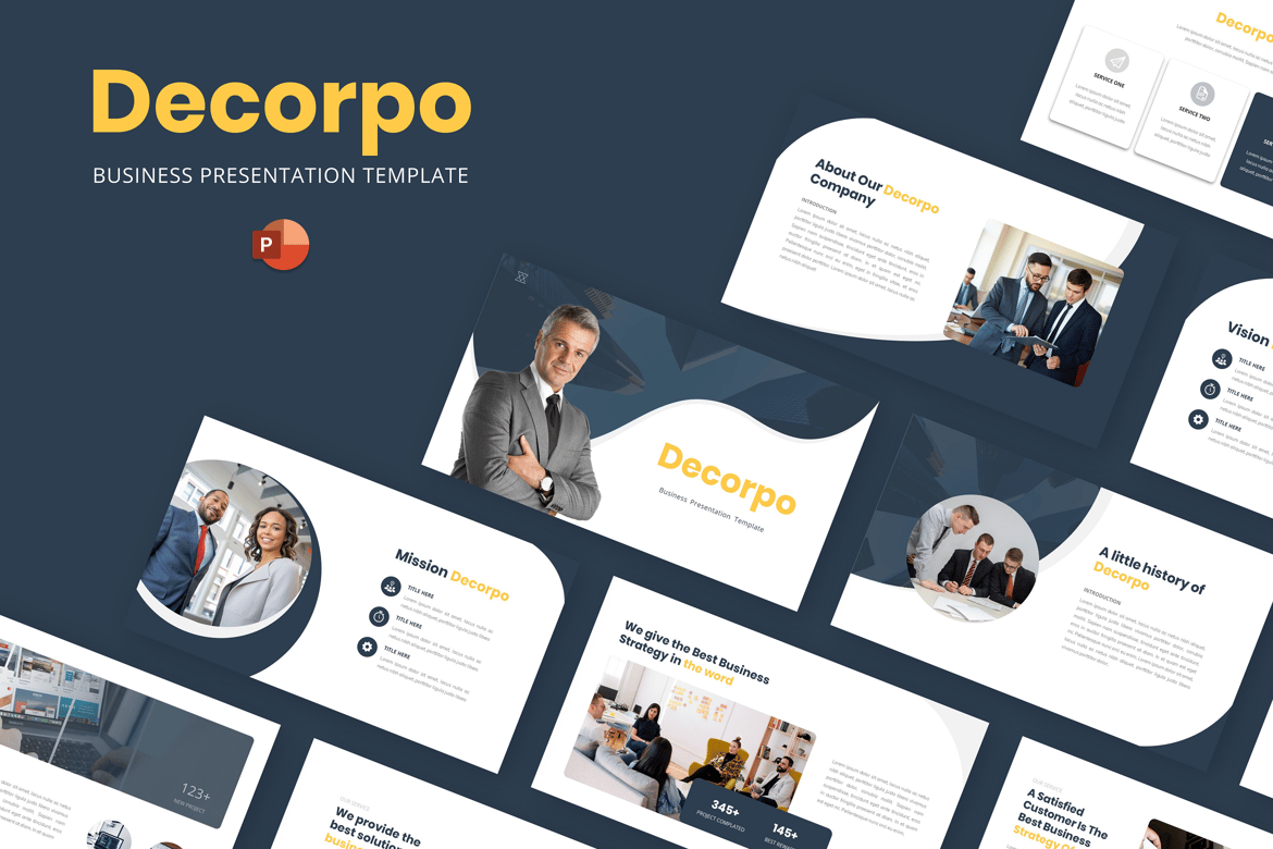 Template PowerPoint Decorpo - Solusi Presentasi Bisnis Anda