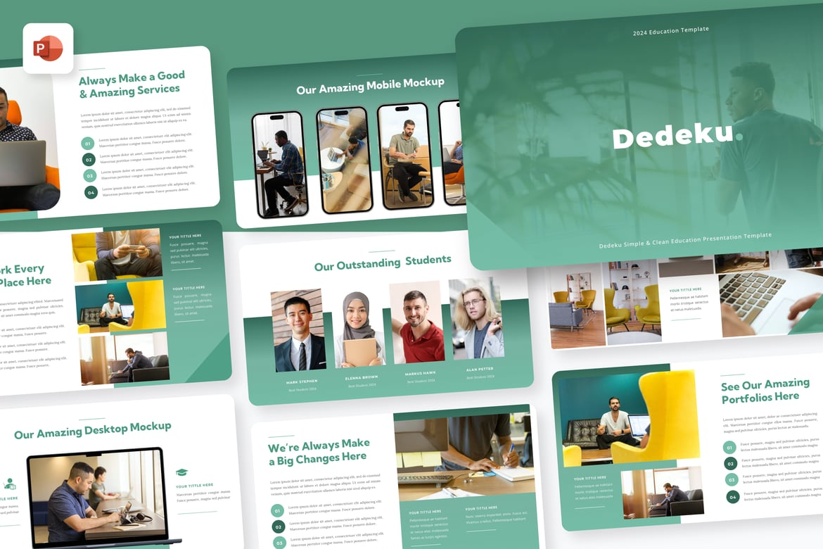 Template Presentasi PowerPoint Dedeku yang Modern dan Menarik