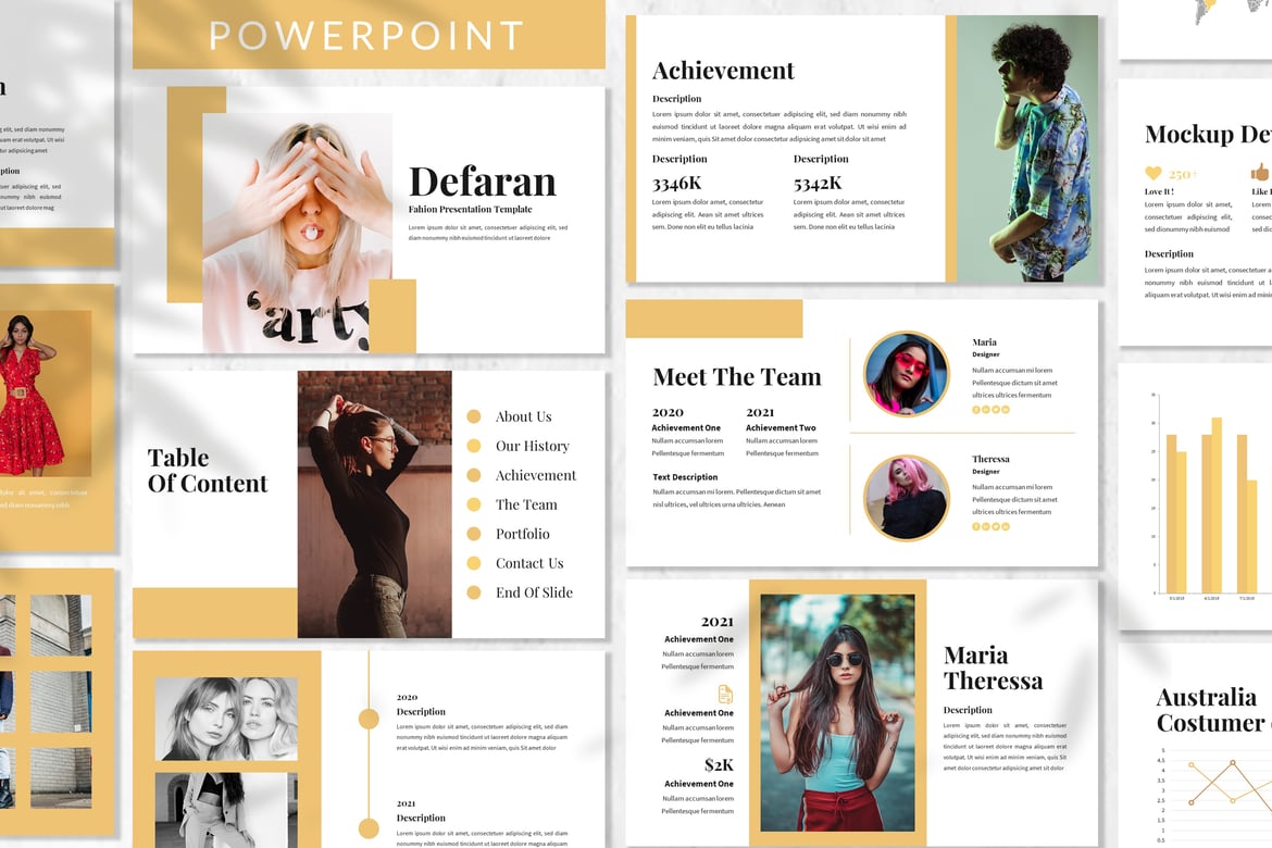 Defaran - Template Powerpoint Bisnis Modern