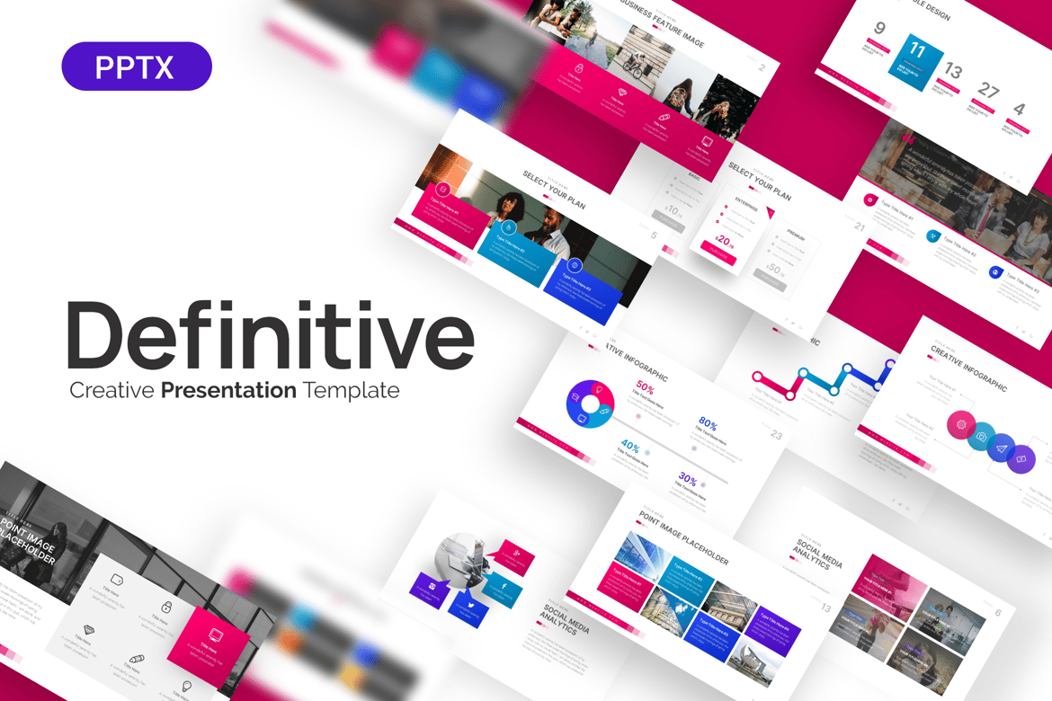 Template Powerpoint Definitif untuk Profil Perusahaan Anda