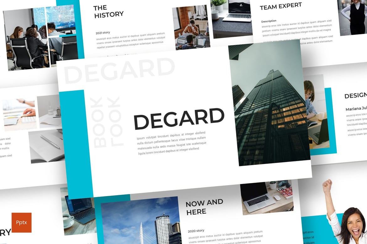 Degard - Template Presentasi Powerpoint Profesional dan Kreatif