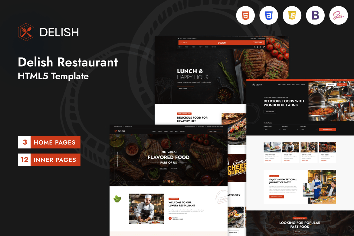 Delish – Template Website Restaurant & Cafe yang Menawan