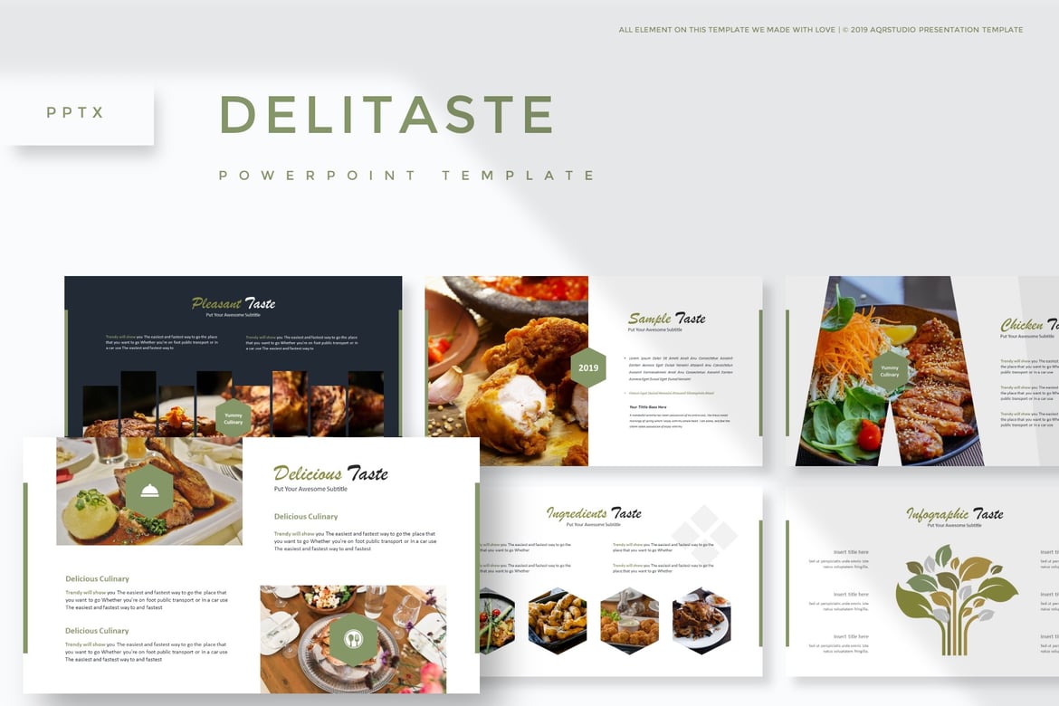 Delitaste - Template PowerPoint Serbaguna yang Menarik