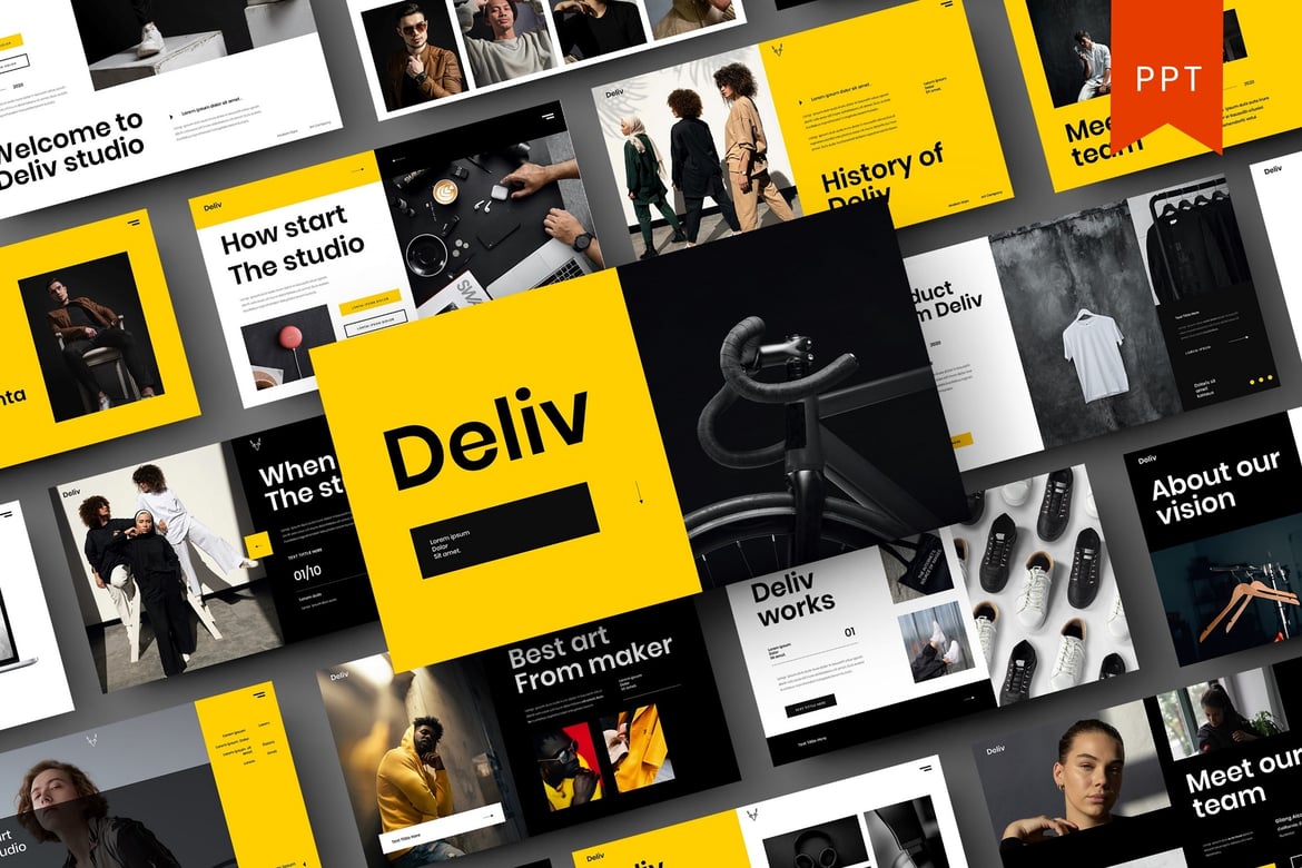 Deliv – Template PowerPoint Bisnis yang Menarik