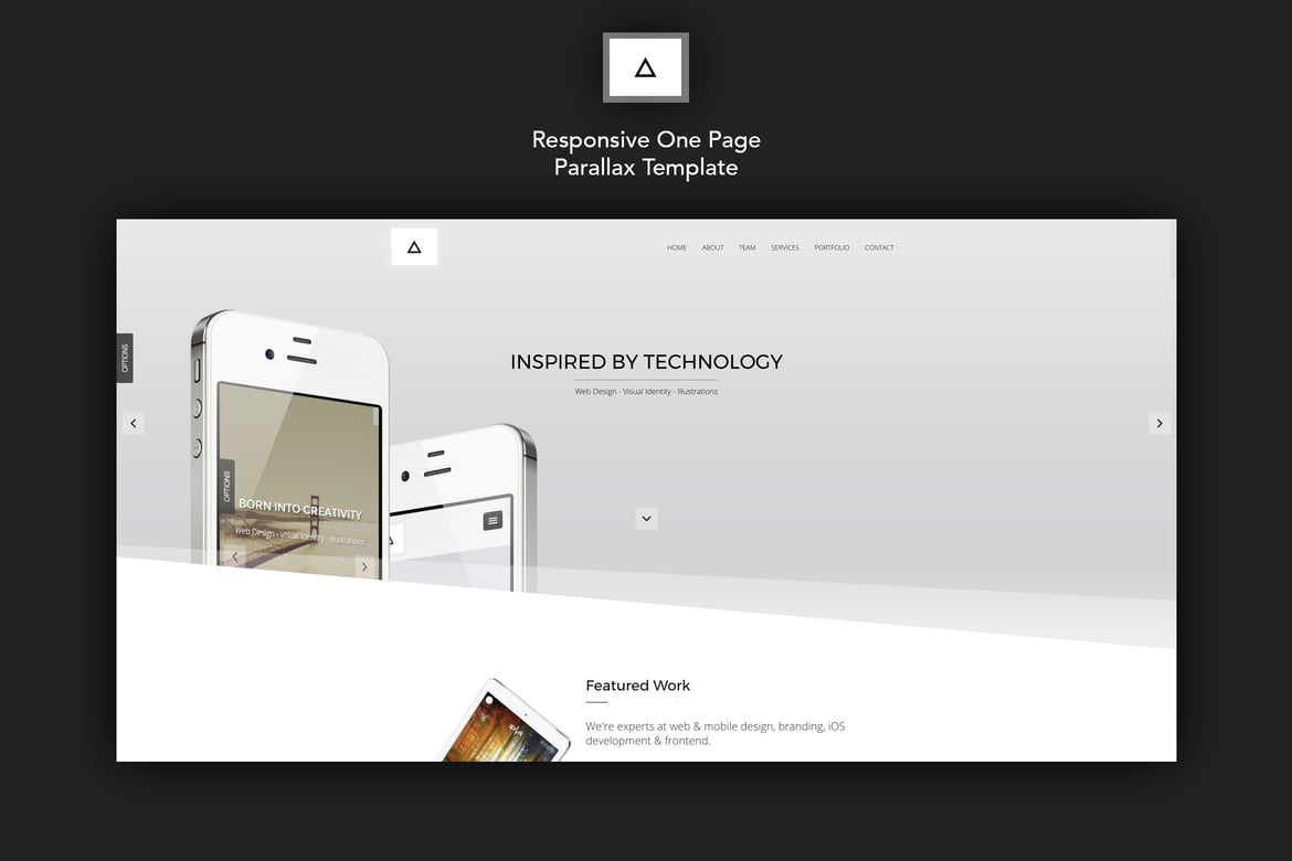 Delta - Template Web Parallax Satu Halaman yang Responsif dan Kreatif