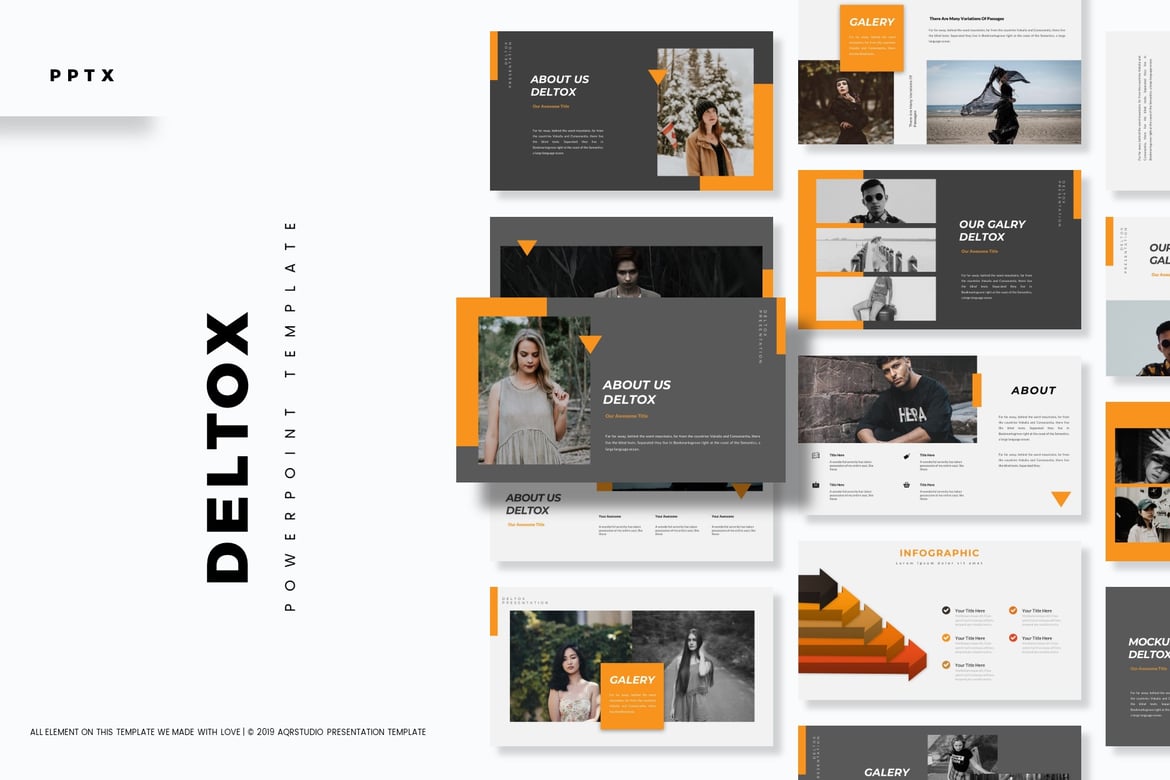 Deltox - Template PowerPoint Serbaguna yang Menarik