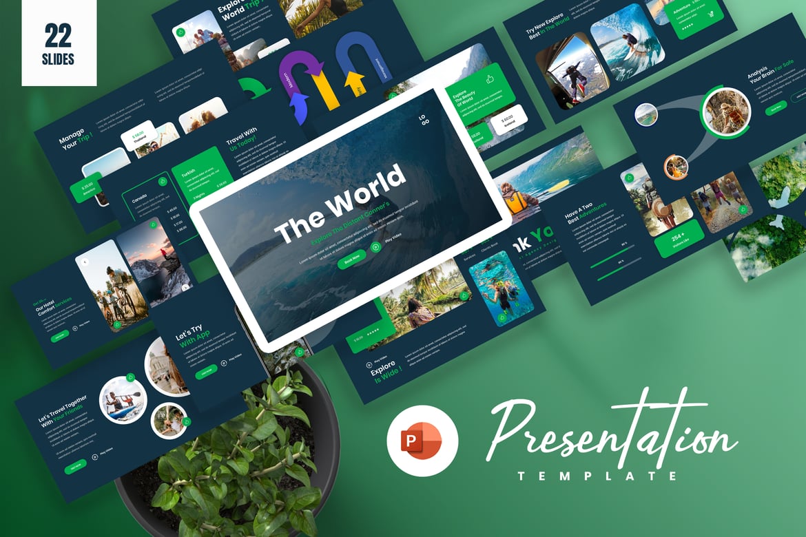 Template Presentasi PowerPoint Dely yang Modern dan Fleksibel