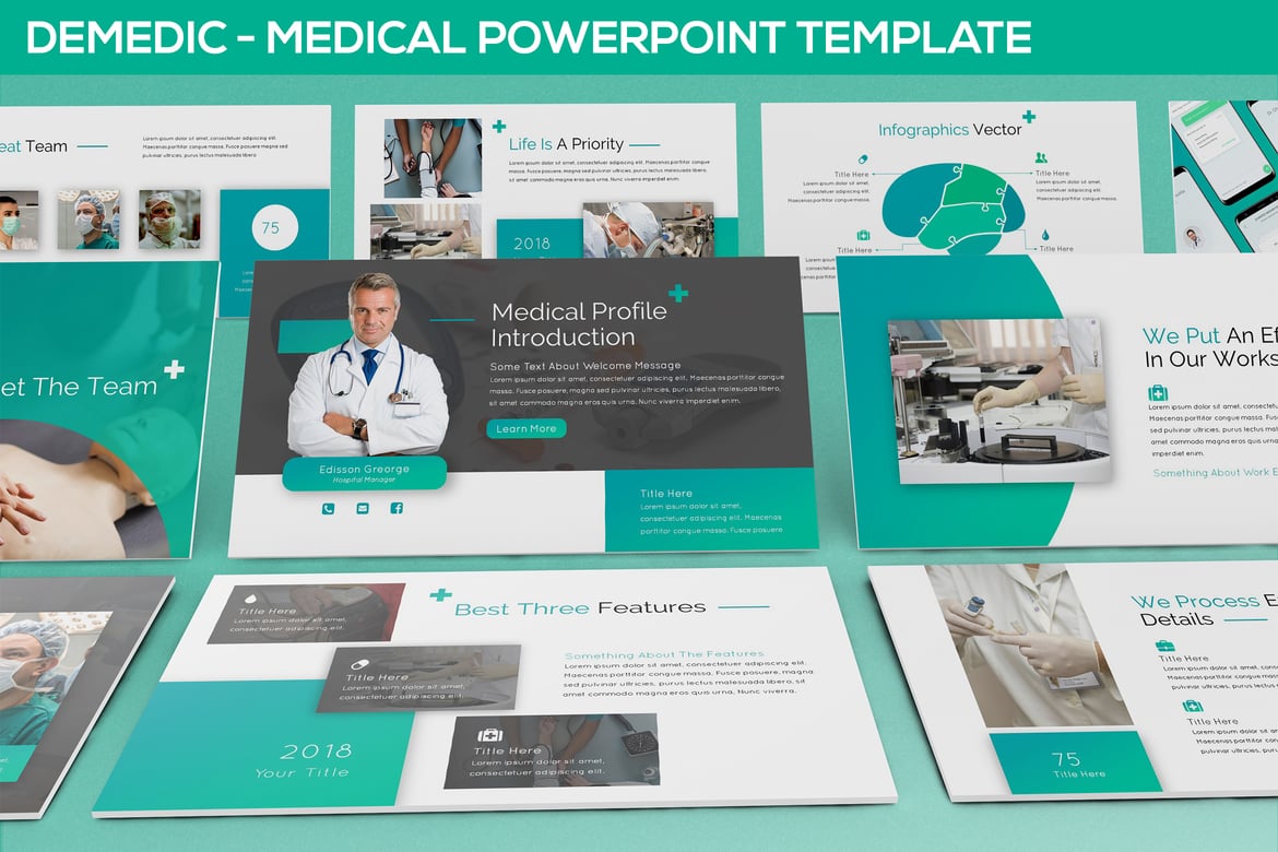 Template Powerpoint Medis Demedic: Solusi Presentasi Modern dan Profesional
