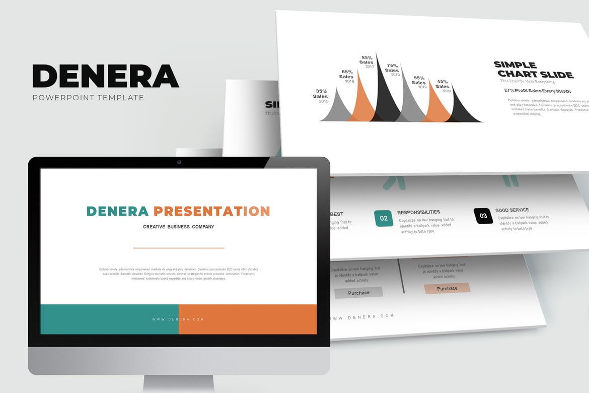 Denera: Template Powerpoint Kreatif untuk Presentasi Bisnis Anda