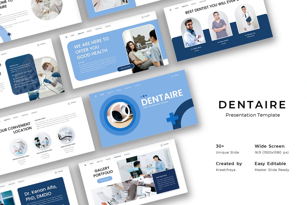 Template PowerPoint Dentaire - Solusi Presentasi Medis dan Bisnis