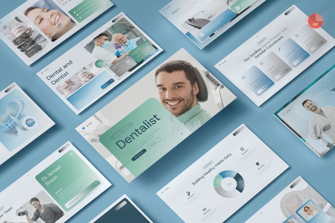 Template Presentasi Profesional untuk Dokter Gigi dan Klinik Gigi