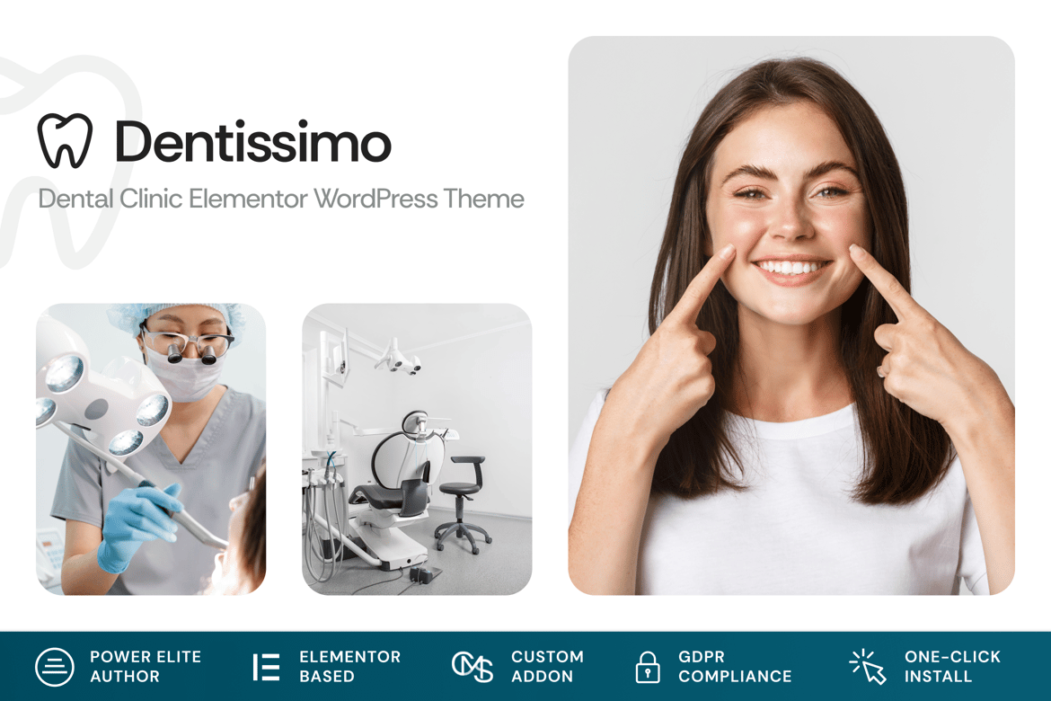 Dentissimo - Tema WordPress untuk Layanan Kesehatan Gigi Profesional
