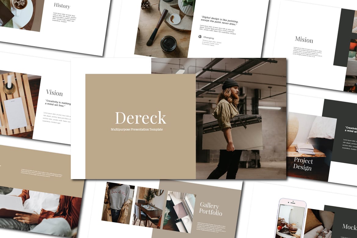 Template PowerPoint Dereck: Desain Presentasi yang Menarik