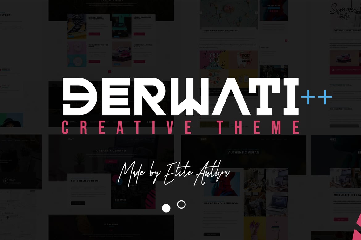 Derwati - Tema Portfolio Kreatif dan Trendi untuk WordPress