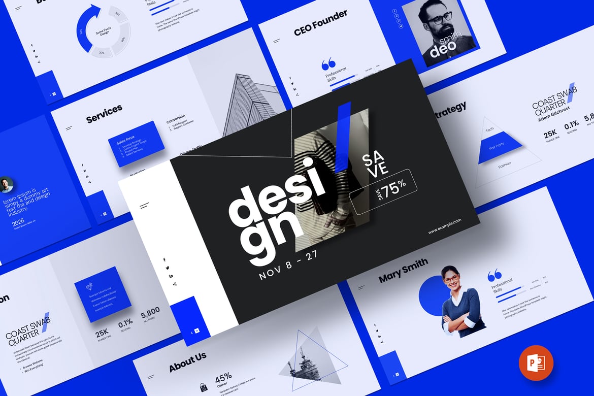 Template PowerPoint Desain Modern dan Profesional