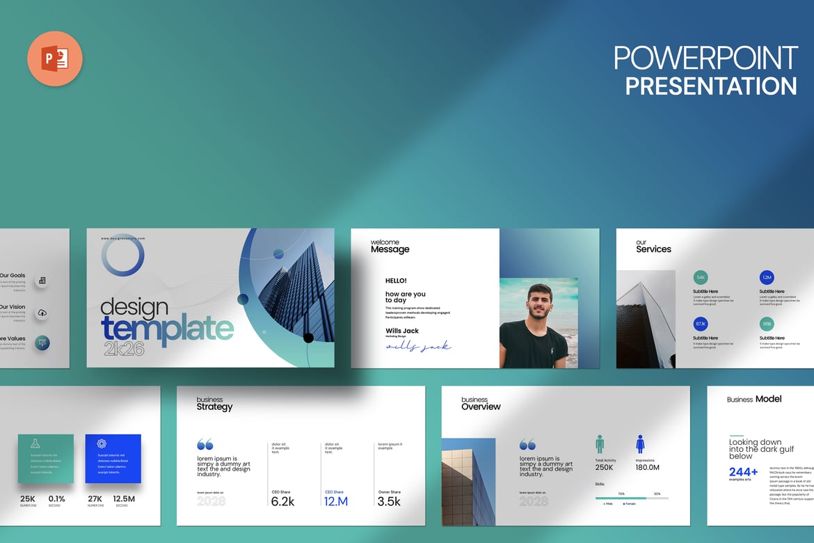 Template Presentasi PowerPoint Kreatif dan Profesional