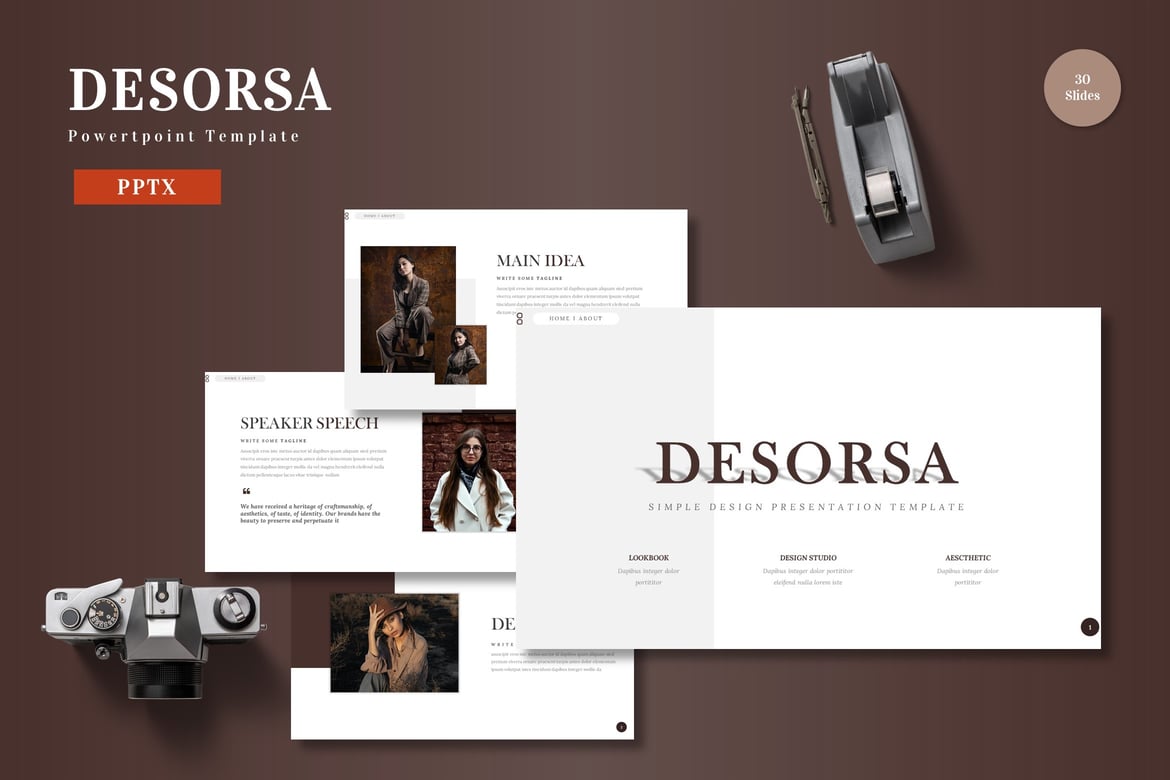 Desorsa - Template Powerpoint Profesional dan Menarik