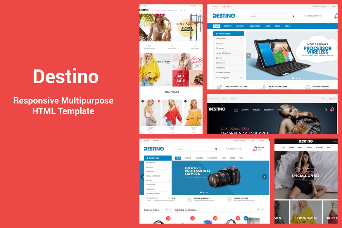 Template Web Destino - Template HTML5 Responsif dan Serbaguna