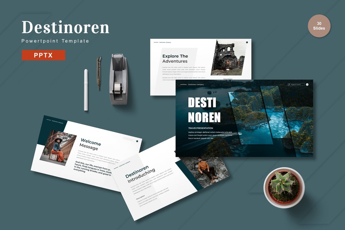 Destinoren - Template Presentasi PowerPoint yang Menginspirasi