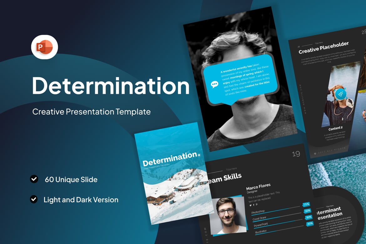 Template PowerPoint Portrait untuk Meningkatkan Presentasi Anda