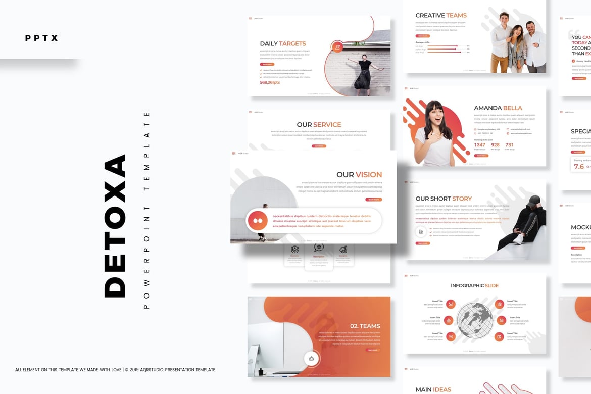 Detoxa - Template Powerpoint Serbaguna yang Menarik
