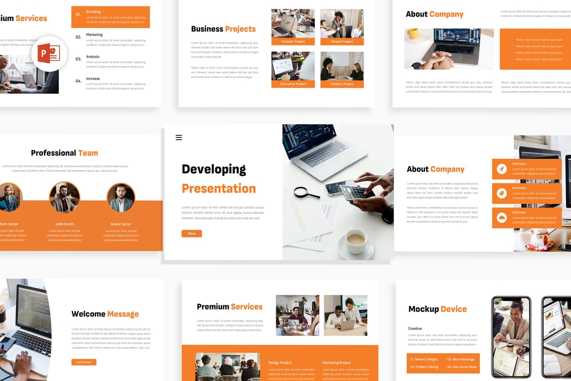 Template Presentasi Pitch Deck PowerPoint yang Menarik