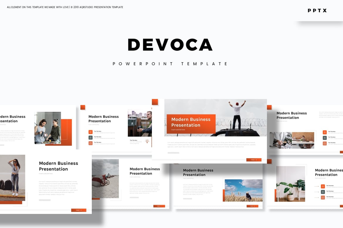 Devoca - Template PowerPoint Serbaguna yang Menarik