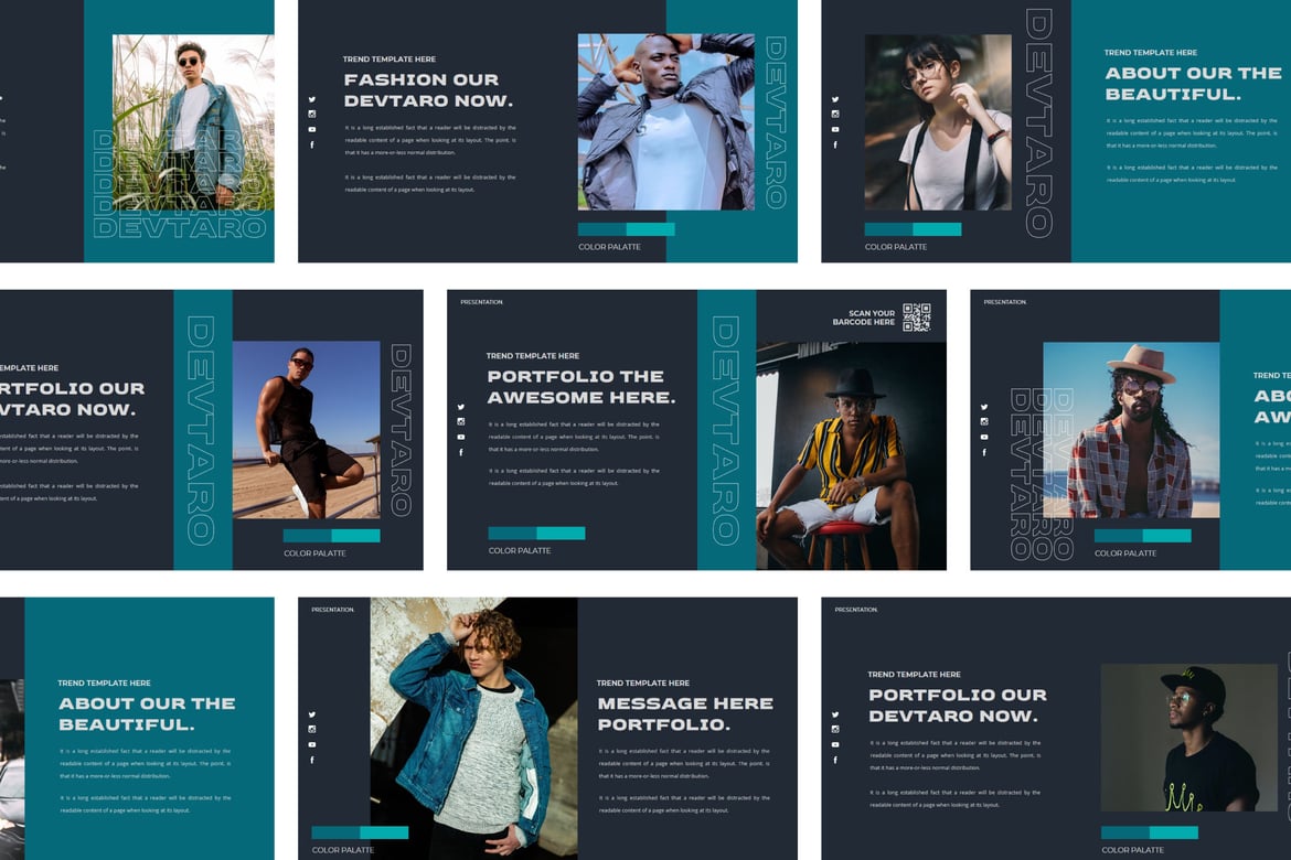 Template Powerpoint DEVTARO: Solusi Kreatif untuk Presentasi Anda