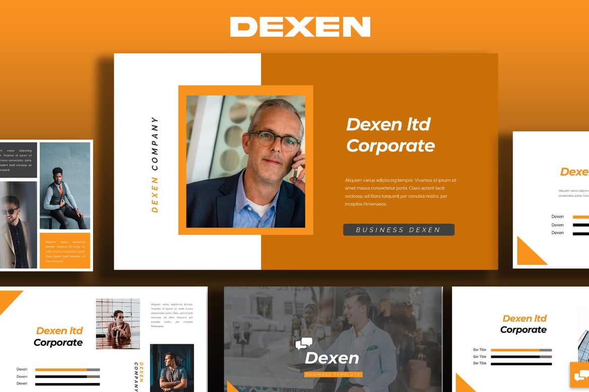 Template Presentasi PowerPoint Dexen yang Modern dan Kreatif