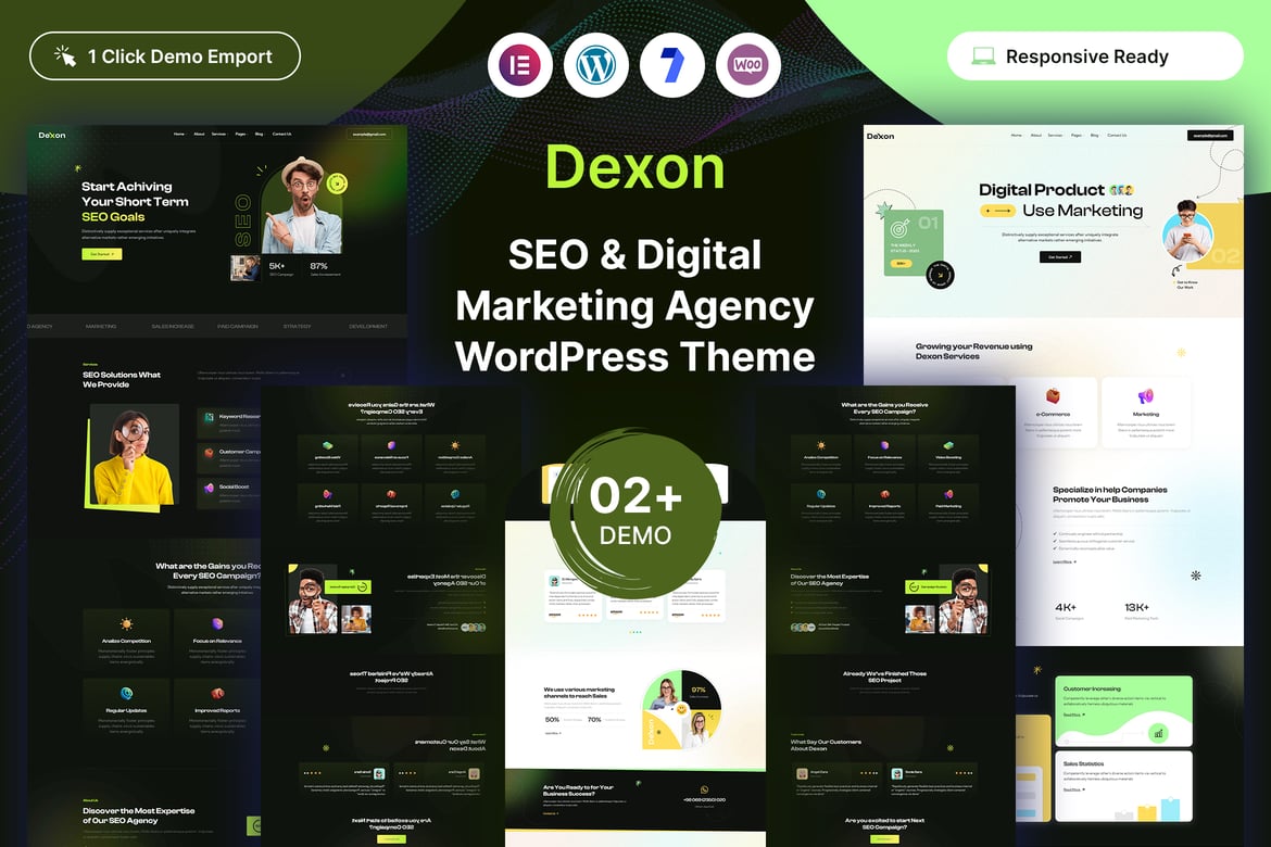 Dexon - Tema WordPress untuk SEO dan Pemasaran Digital yang Profesional
