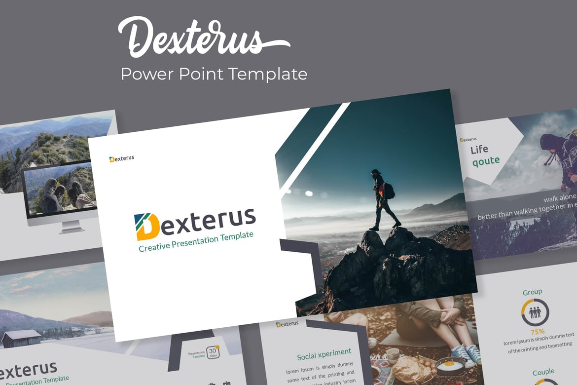 Dexterus - Template PowerPoint Modern dan Menarik