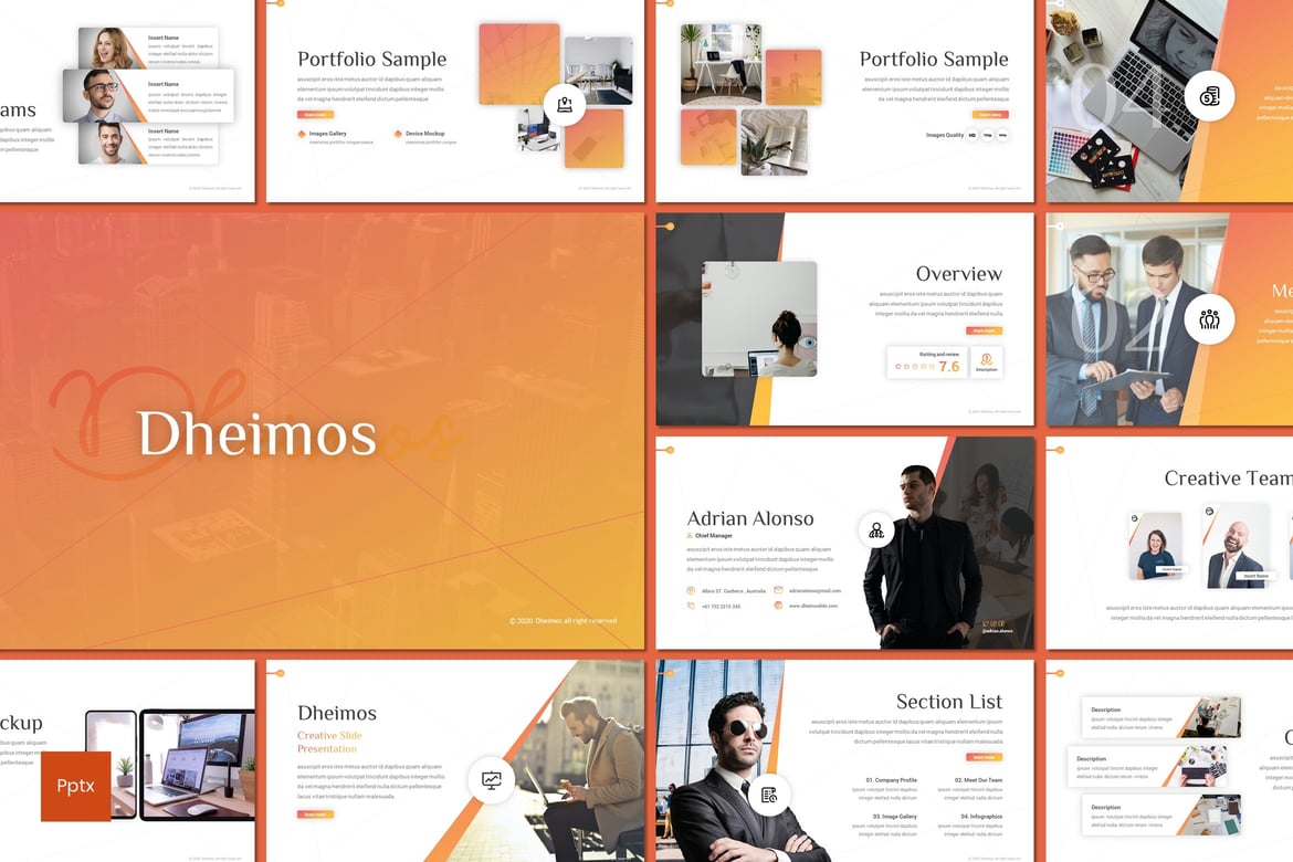 Template Powerpoint Dheimos - Solusi Presentasi Kreatif dan Profesional
