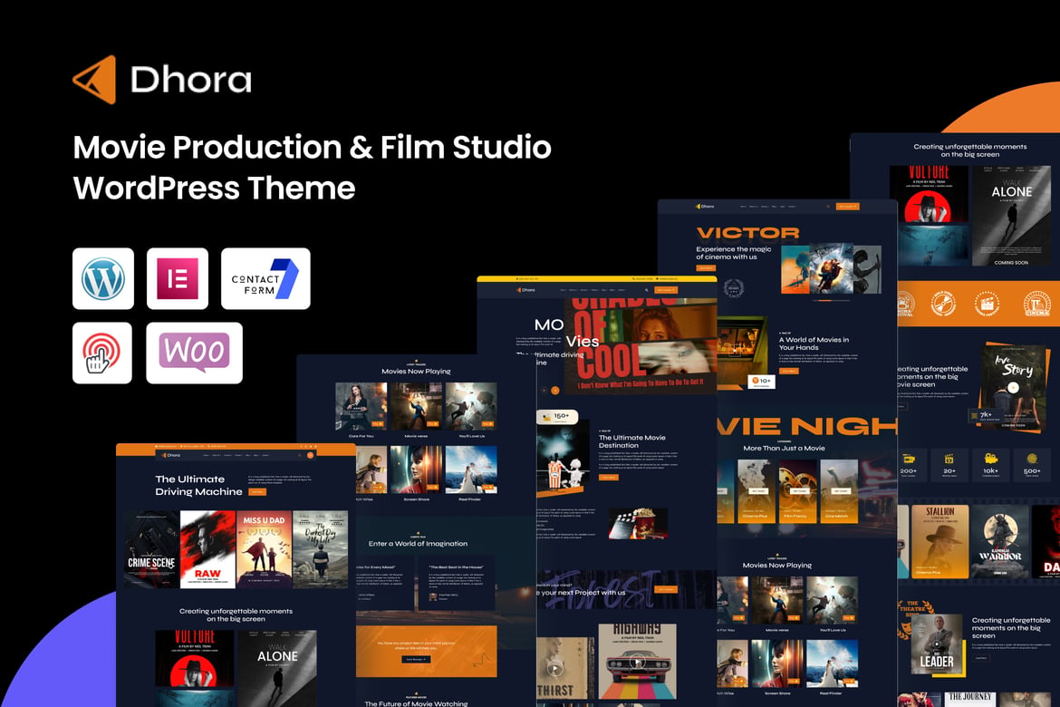 Dhora – Tema WordPress untuk Produksi Film dan Sinema