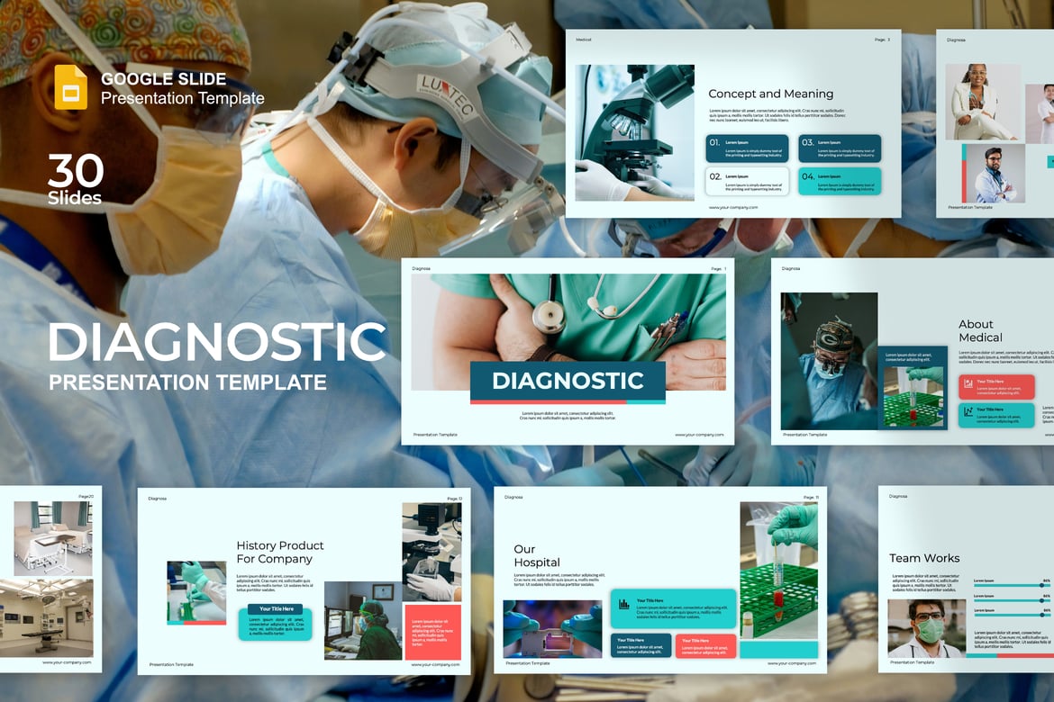 Template PowerPoint Diagnostik yang Menawan dan Serbaguna